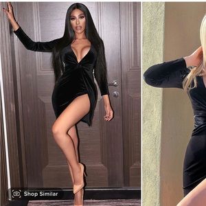 Fashion Nova velvet new with tags dress